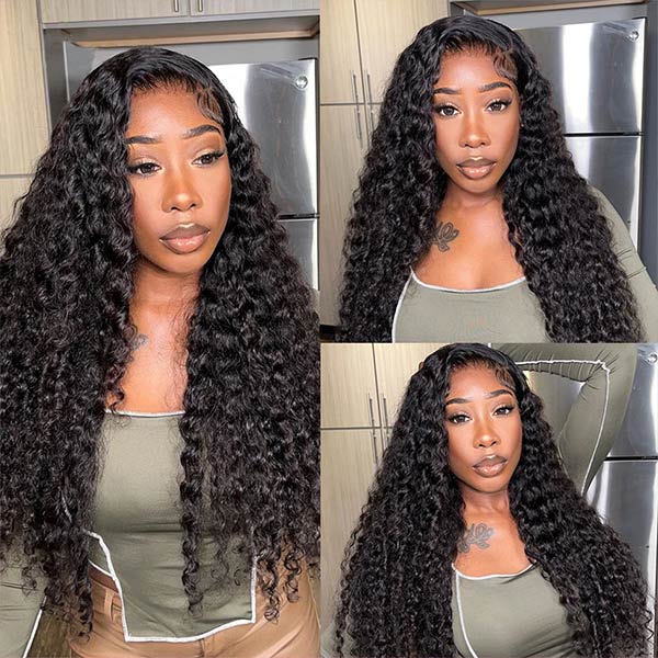 ISEE HAIR Human Hair Crochet Extensions Miracle Knots Pre-Separated 50g/Pack – Knotless Boho Braids, 4 Packs for Full Head, Multiple Curly & Wave Textures-XDX