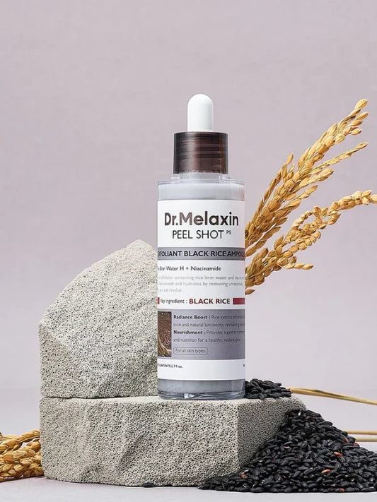 [Dr.Melaxin Official] Peel Shot Glow Rice Ampoule Duo - Serums for Brightening, Exfoliating, and Moisturizing - Suitable for All Skin Type!-XDX
