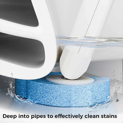 Disposable Toilet Brush Set with Built-In Cleaner & 24 Refills-XDX