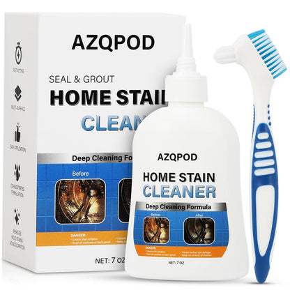 AZQPOD Mold Remover Gel with Scrub Brush – Heavy Duty Mildew Stain Cleaner for Washer Gasket, Shower Caulk, Tile Grout & Bathroom – 7 Fl Oz-XDX