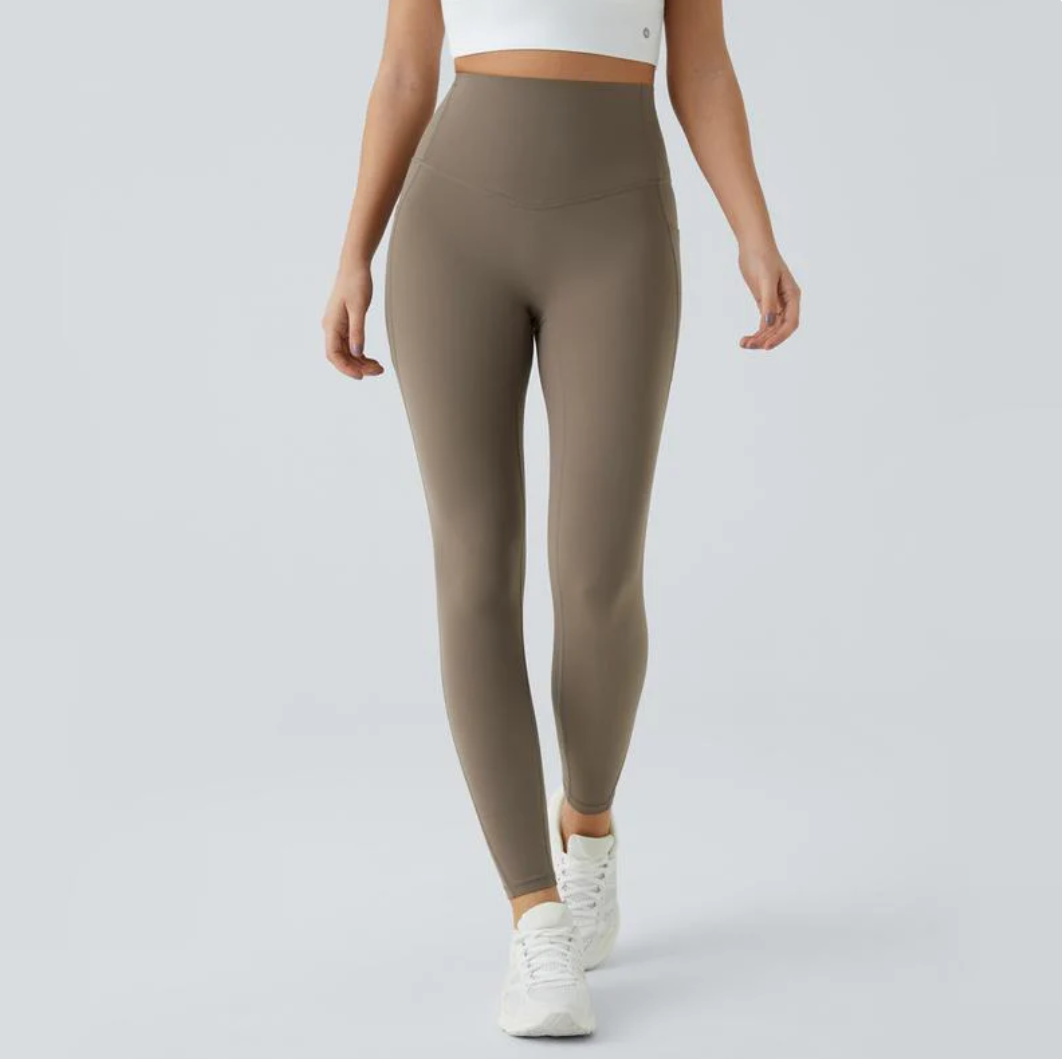 UltraSculpt High Waisted Tummy Control Pocket Shaping Training Leggings-XDX