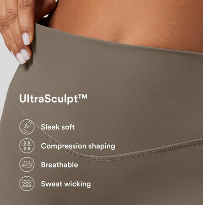 UltraSculpt High Waisted Tummy Control Pocket Shaping Training Leggings-XDX