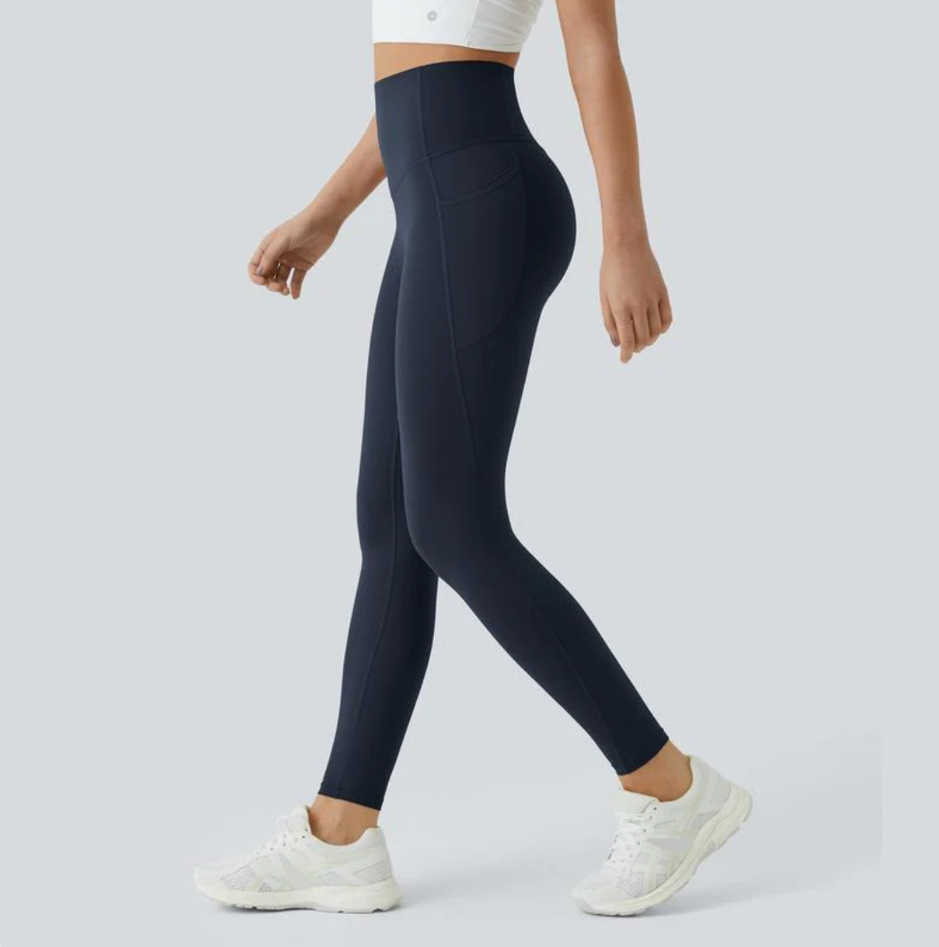 UltraSculpt High Waisted Tummy Control Pocket Shaping Training Leggings-XDX