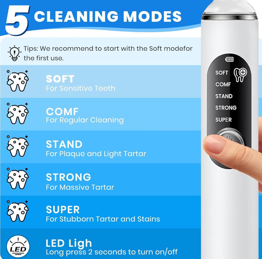 Electric Scaler/Oral Plaque/Tartar Remover with Effective Remove Plaque Tartar-XDX