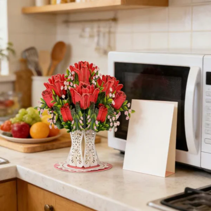 🏆85K+ SOLD! 🌼💌 Forever-Blooming 3D Flower Pop-Up Card– Personalized Love Message & Everlasting Bloom 🎁-XDX
