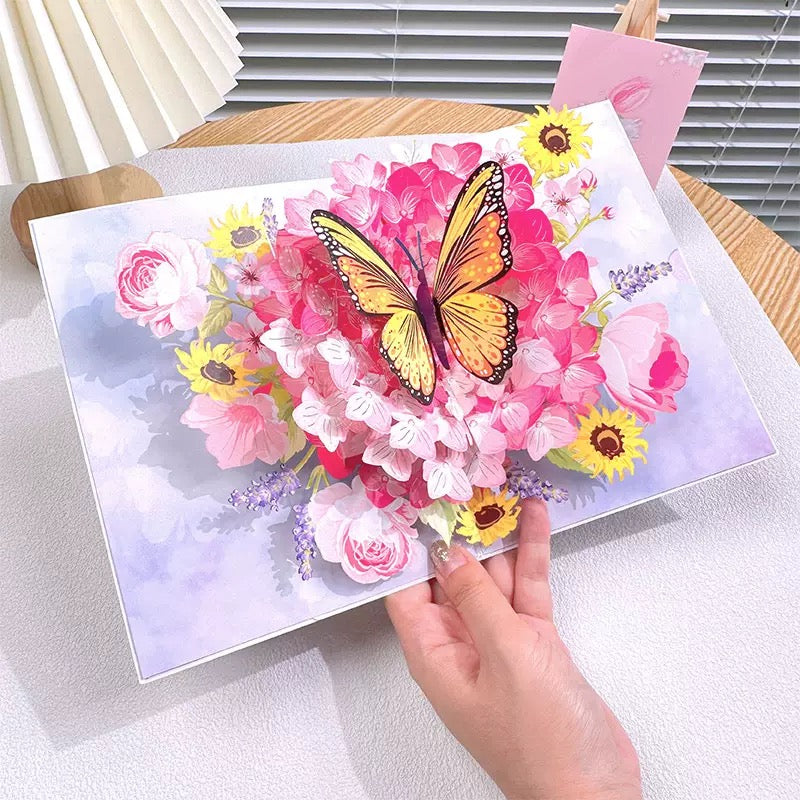 🏆85K+ SOLD! 🌼💌 Forever-Blooming 3D Flower Pop-Up Card– Personalized Love Message & Everlasting Bloom 🎁-XDX
