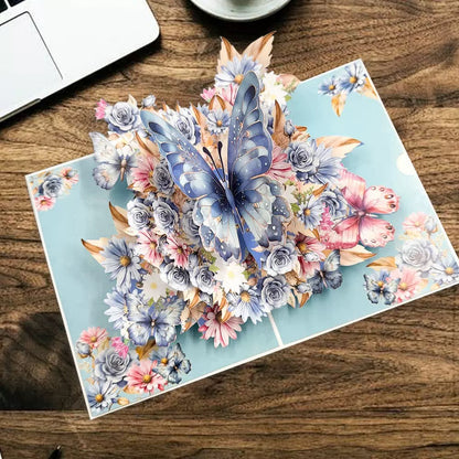 🏆85K+ SOLD! 🌼💌 Forever-Blooming 3D Flower Pop-Up Card– Personalized Love Message & Everlasting Bloom 🎁-XDX