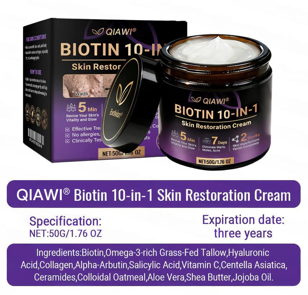 🔥LAST DAY 50% OFF - QIAWI® Biotin 10-in-1 Skin Restoration Cream-XDX