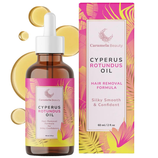 Cyperus Rotundus Oil - 60ml Natural Cyperus Rotundus Oil For Hair Removal, Moisturizing & Soothing Cyperus Oil For Reducing Body Hair Growth, Hair Removal Oil Ideal for All Skin Types-HHW