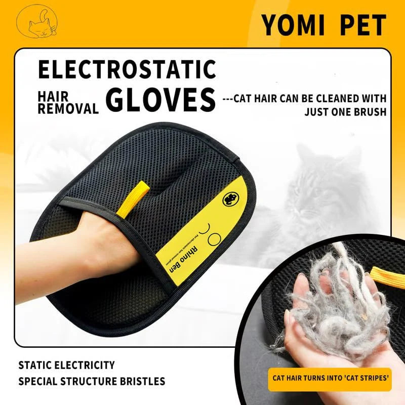 ✨Last Day 50% OFF - Pet hair remover Electrostatic gloves-XDX-FB