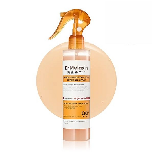 Peel Shot Keratin Care Kojic Acid Turmeric Spray 200ml Pore Clearing Exfoliating Formula Skin Repair Scrub-HHW