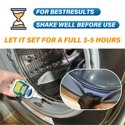 AZQPOD Mold Remover Gel with Scrub Brush – Heavy Duty Mildew Stain Cleaner for Washer Gasket, Shower Caulk, Tile Grout & Bathroom – 7 Fl Oz-XDX