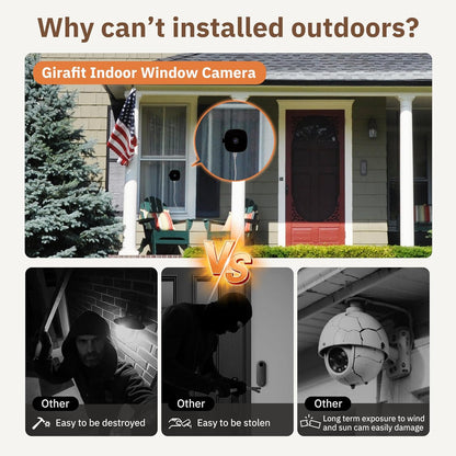 3MP 2K Window Camera,2.4GHz & 5GHz WiFi Indoor Cameras-XDX