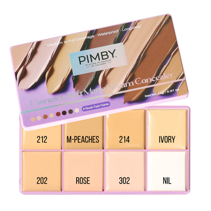 Evanesce Soft Matte Cream Concealer 8-Shade Fade Palette-XDX