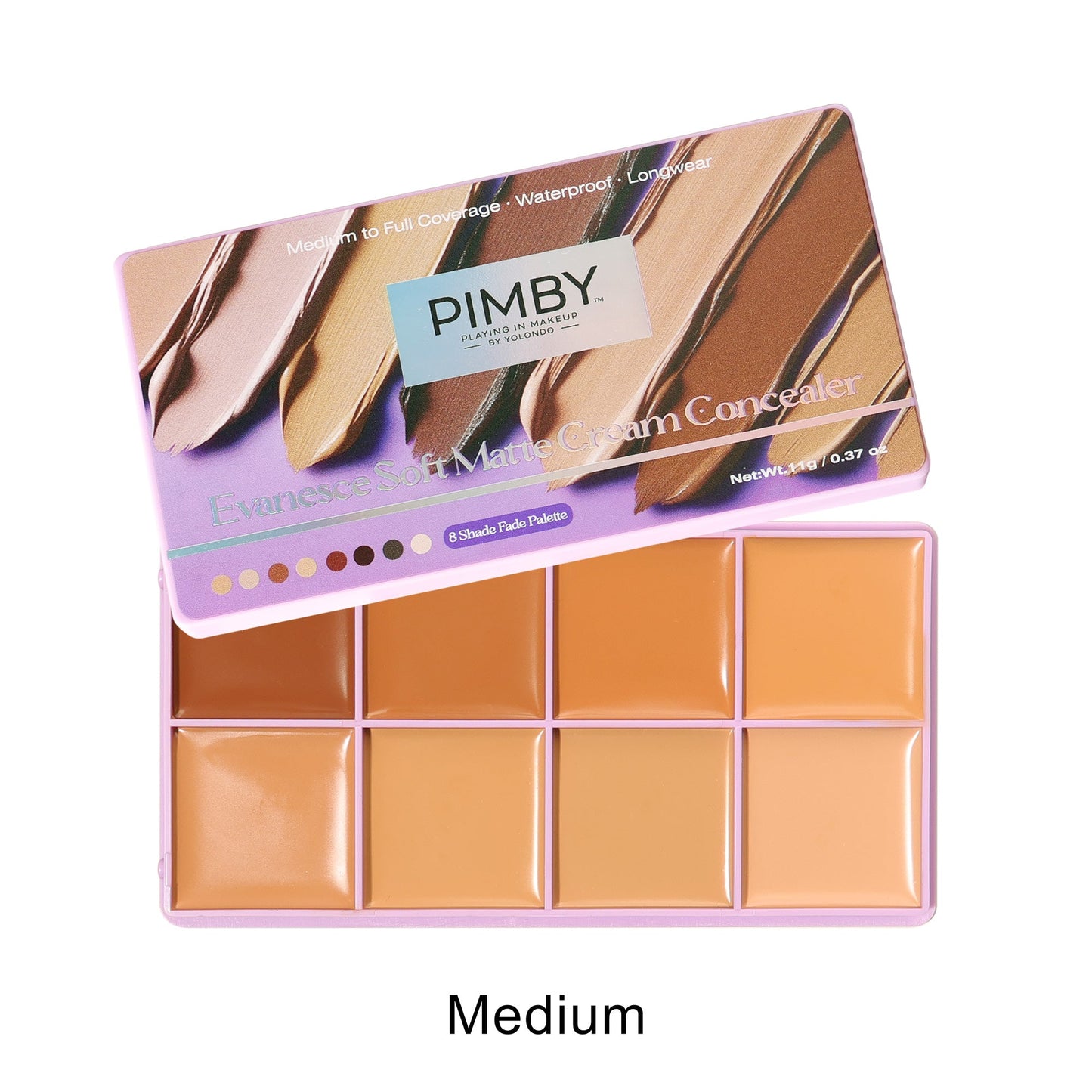 Evanesce Soft Matte Cream Concealer 8-Shade Fade Palette-XDX