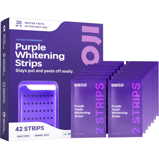 Purple Teeth Whitening Strips | Fast, Gentle & Peroxide-Free Whitening-HHW