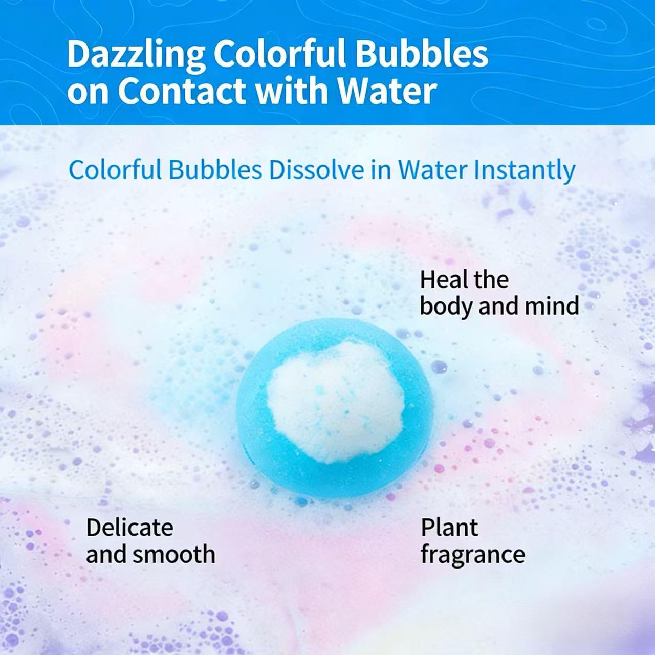 🛁 Natural Bath Bombs for Kids with Mega Bubbles & Surprise Inside 🥚✨-XDX