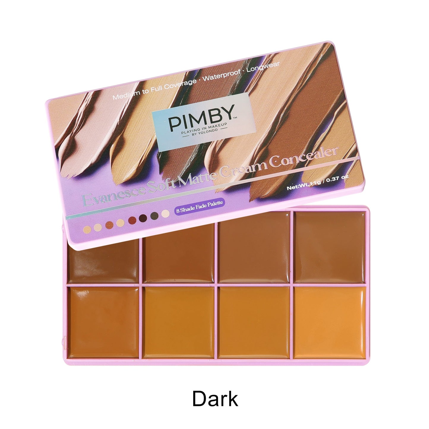 Evanesce Soft Matte Cream Concealer 8-Shade Fade Palette-XDX