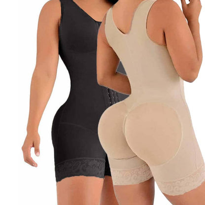 Fajas Colombianas Shapewear for Women Tummy Control Full Shapewear Butt Lifter with Zipper Crotch