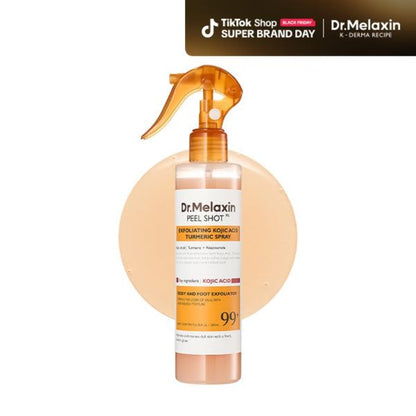 Peel Shot Keratin Care Kojic Acid Turmeric Spray 200ml Pore Clearing Exfoliating Formula-XDX