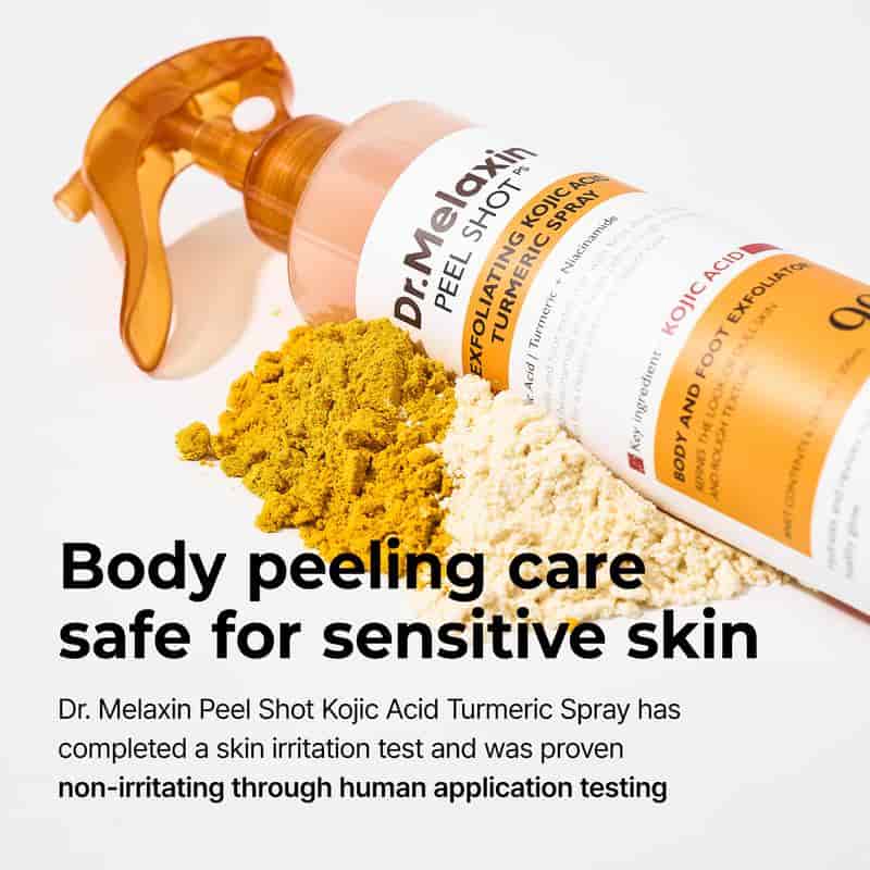 Peel Shot Keratin Care Kojic Acid Turmeric Spray 200ml Pore Clearing Exfoliating Formula-XDX