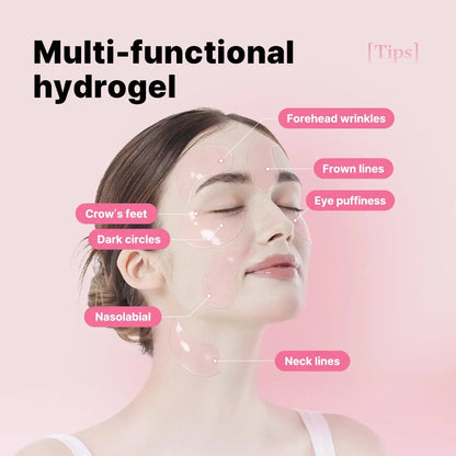 The Peptide Collagen Hydrogel Eye Patch 60 Patches Reduce Puffiness Hydrate Under-Eye Bags in 10 Minutes-XDX