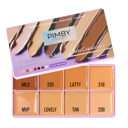 Evanesce Soft Matte Cream Concealer 8-Shade Fade Palette-XDX