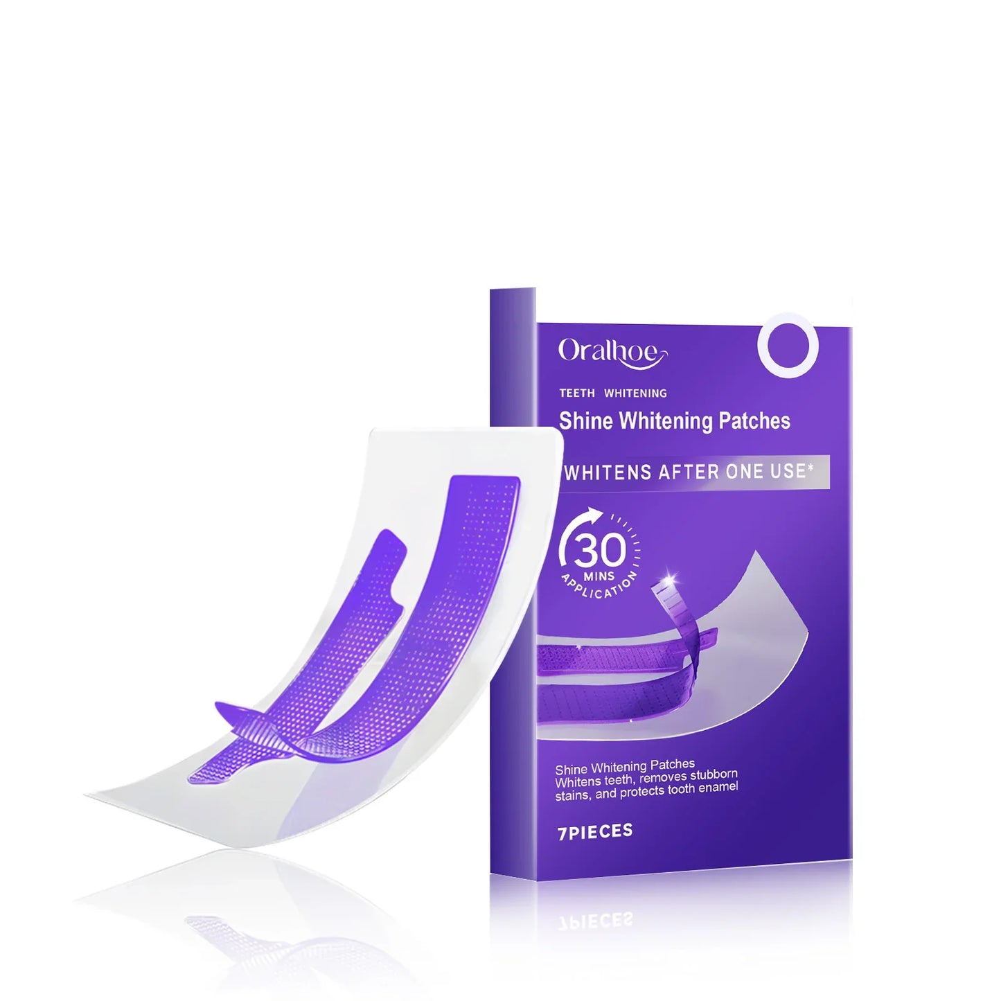 Buy One Get One Free-V34 Whitening Strips, Teeth Whitening Strips, Purple Tooth Whitening, Tooth Stain Treatment, Combining Whitening and Colour Correction-HHW