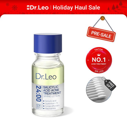 Dr.Leo 24H Acne Treatment Drying Lotion | Salicylic Acid + Sulfur + Niacinamide | Viral Product | Inflammation Relief, Post-Blemish Care & Oil Control | Free Shipping —XDX
