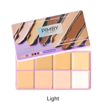 Evanesce Soft Matte Cream Concealer 8-Shade Fade Palette-XDX