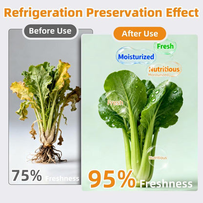 【Refrigerated Food】Reusable Aluminum Foil Sealable Storage Bags, 2025 New Resealable Vacuum Zipper Pouches for Food, Stand Up Foil Sealable Bags with Label and Zip Lock for Vegetable Fruit Meat-XDX