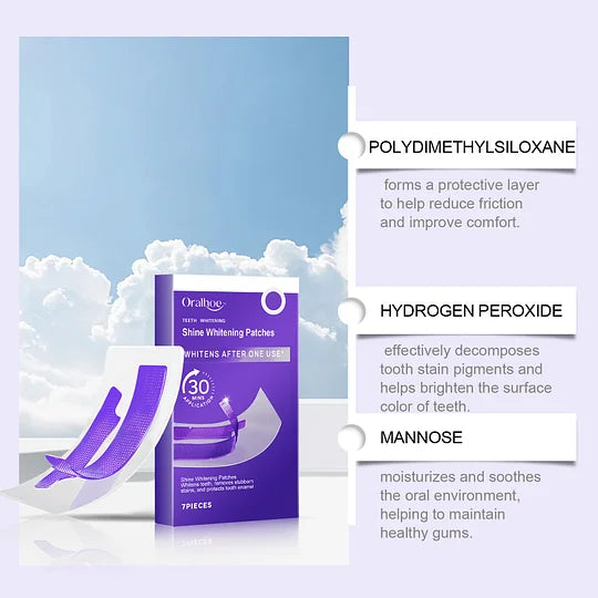 Buy One Get One Free-V34 Whitening Strips, Teeth Whitening Strips, Purple Tooth Whitening, Tooth Stain Treatment, Combining Whitening and Colour Correction-HHW
