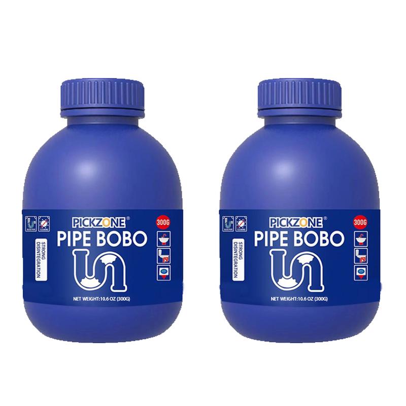 PICKZONE PIPE BOBO -Drain Unclogger Powerful Pipeline Dredging for Kitchen Sinks Shower Drains Tubs Dissolves 200+ Blockages Kills 99% Bacteria Safe for All Pipes Quick Dredging Formula Household Cleaner Bathroom Cleaning Tool-XDX