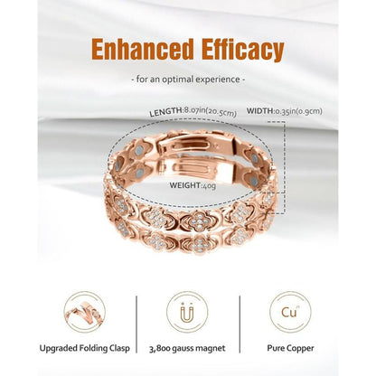 Jecanori Copper Bracelets for Women , Pure Copper Magnetic Bracelet with 3500 Gauss Effective Magnets Outdoorfun
