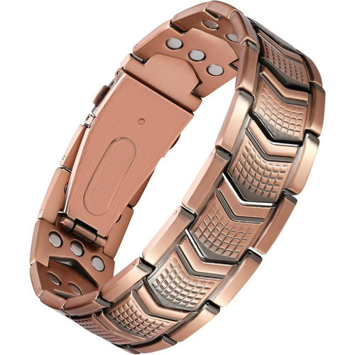 Jecanori Copper Bracelet for Men - Premium Fold-Over Clasp Outdoorfun