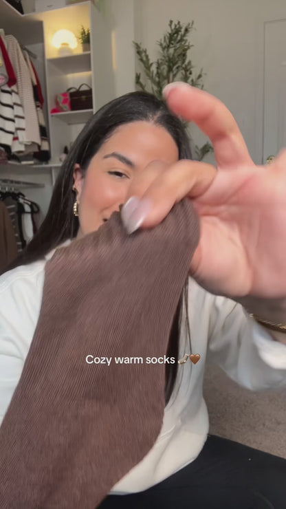 🔥TiYoa Women's Solid Mid-calf Sock,One size