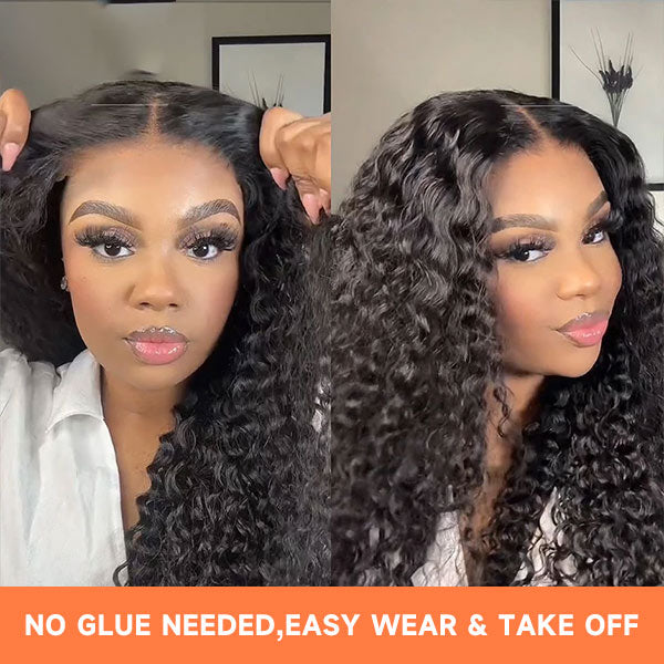 ISEE HAIR Human Hair Crochet Extensions Miracle Knots Pre-Separated 50g/Pack – Knotless Boho Braids, 4 Packs for Full Head, Multiple Curly & Wave Textures-XDX